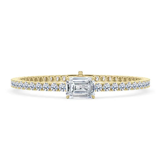 Round-Cut Diamond Tennis Bracelet
