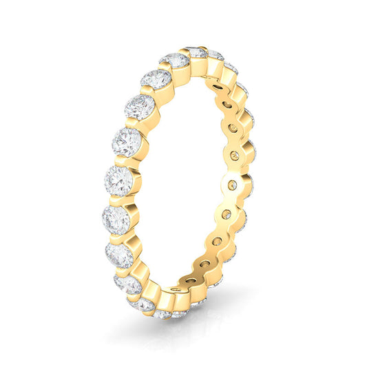 Single Prong Diamond Eternity Band
