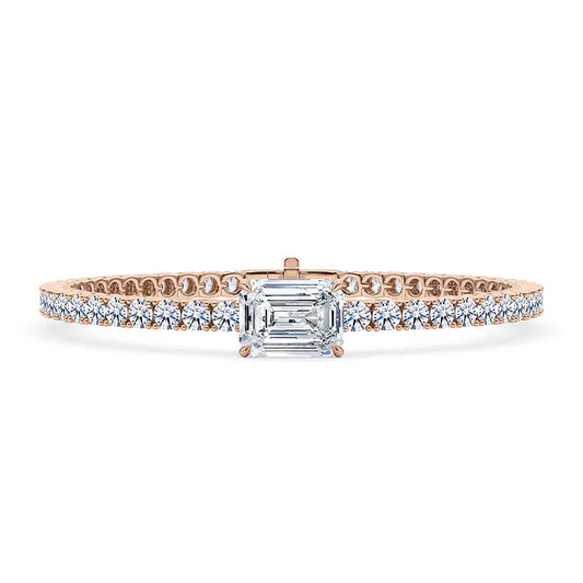 Round-Cut Diamond Tennis Bracelet
