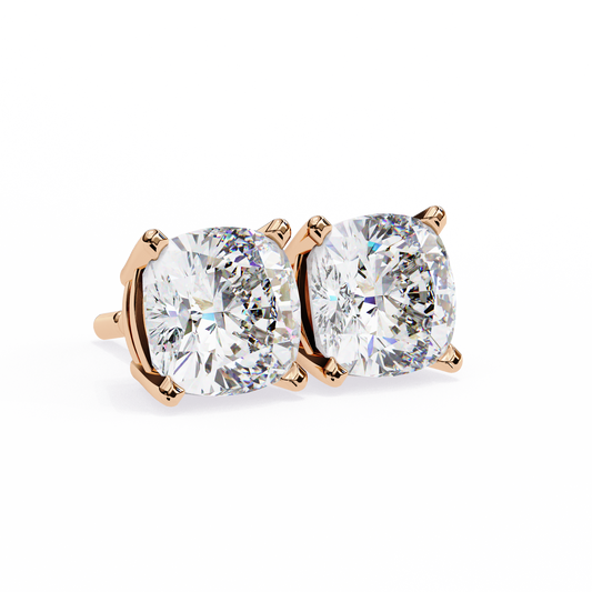 Cushion Solitaire Studs