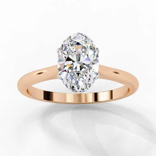 Solitaire Oval Ring