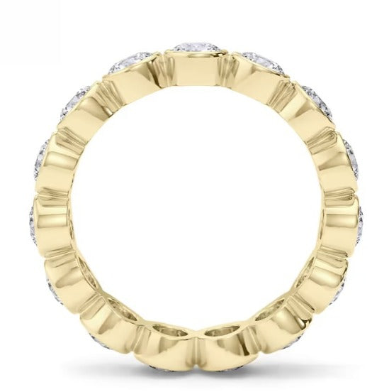 Pyöreällä hiotulla reunalla varustettu timantti-ikuisuusranneke