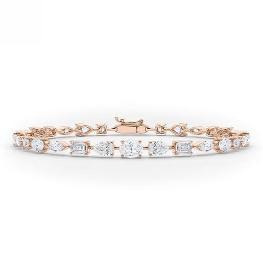 Mix Fancy Shape Tennis Bracelet.