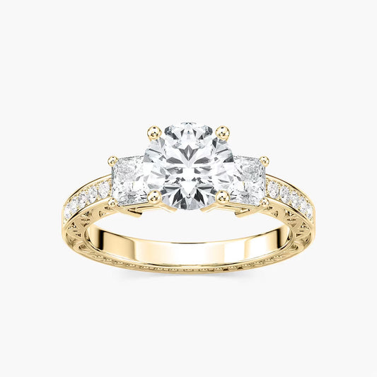 Julie Three Stone Engagement Ring