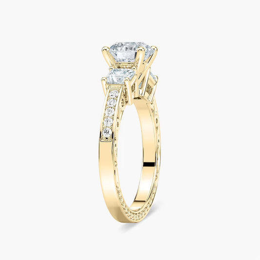 Julie Three Stone Engagement Ring