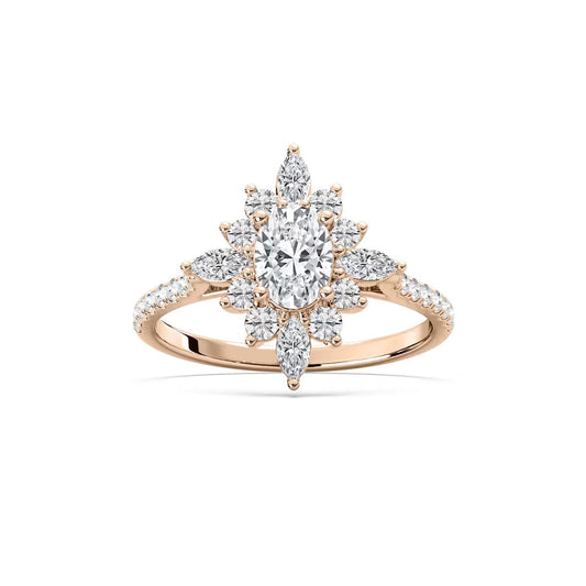Lillith Petite Oval Engagement Ring