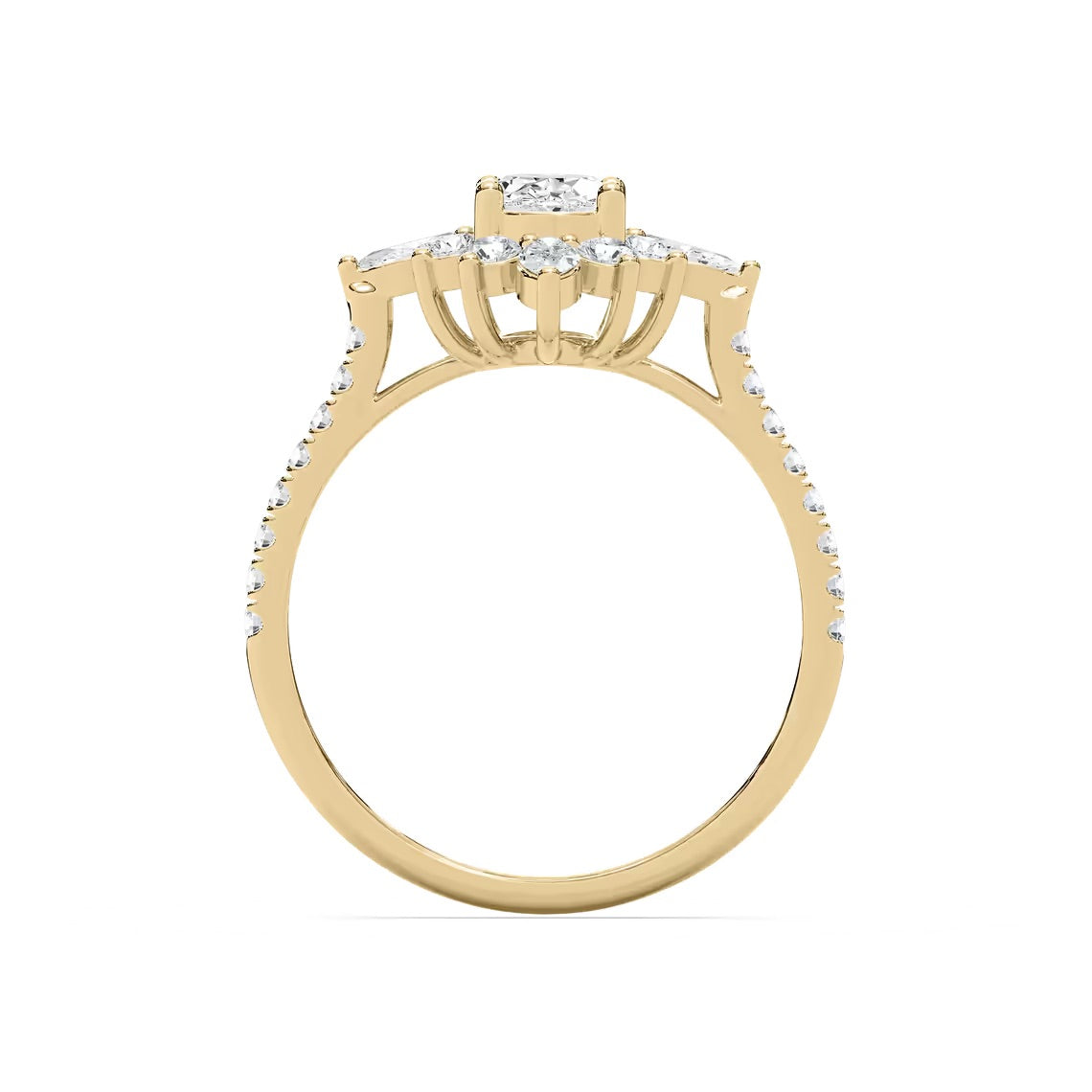 Lillith Petite -ovaali kihlasormus