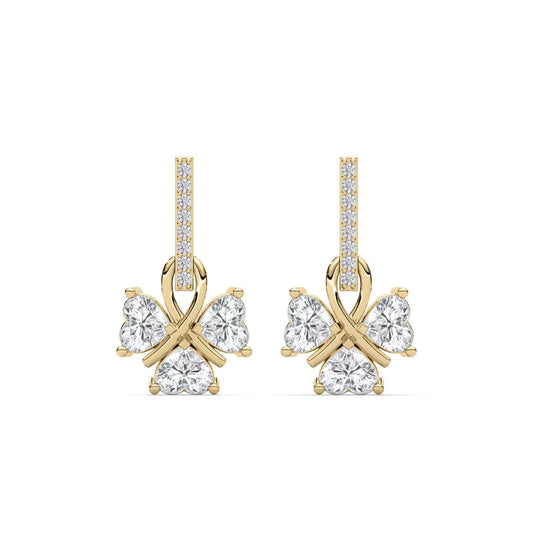 Lucky Heart Dangle Earrings