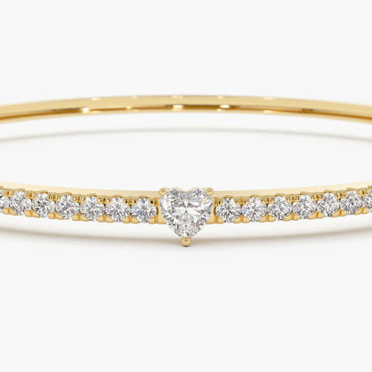 Sydämenmuotoinen puolirannekoru