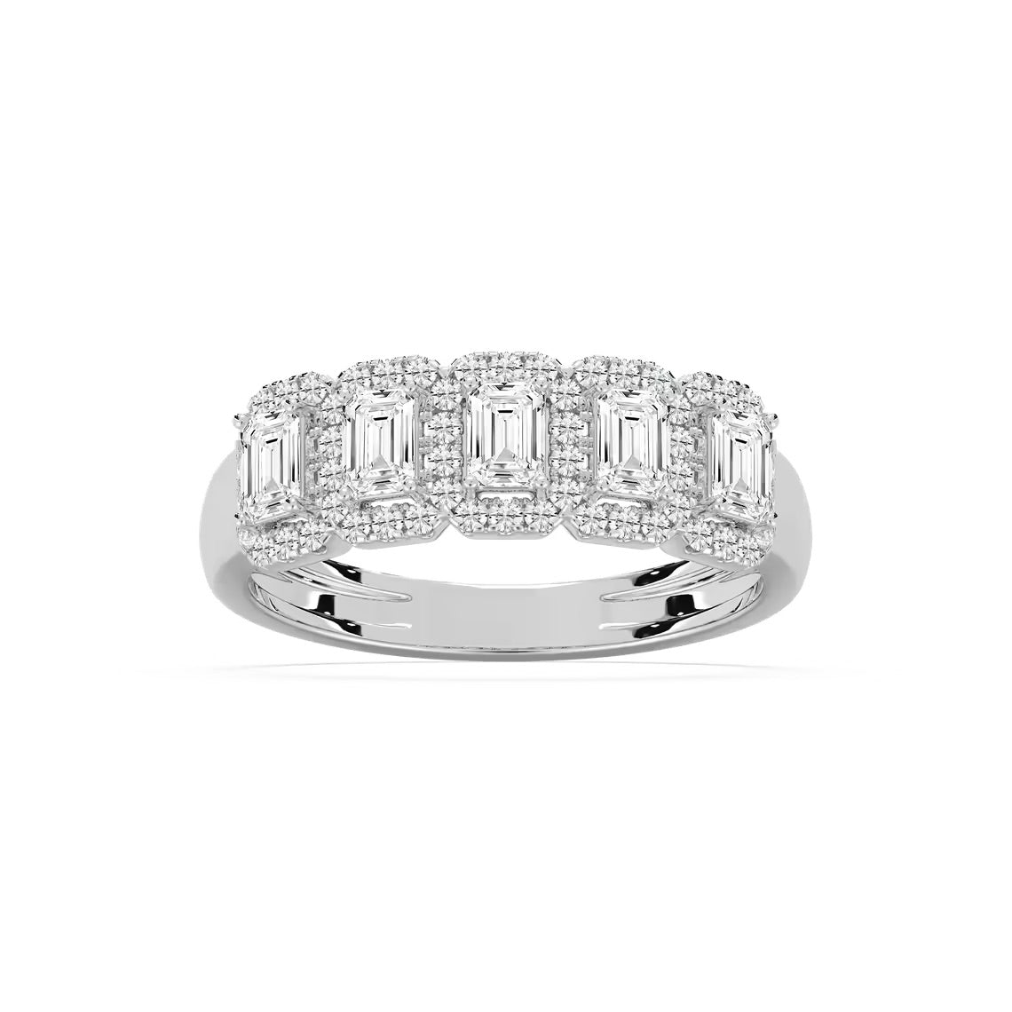 5-kivinen smaragdikuvioinen halo-ranneke