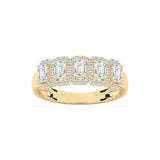 5-kivinen smaragdikuvioinen halo-ranneke