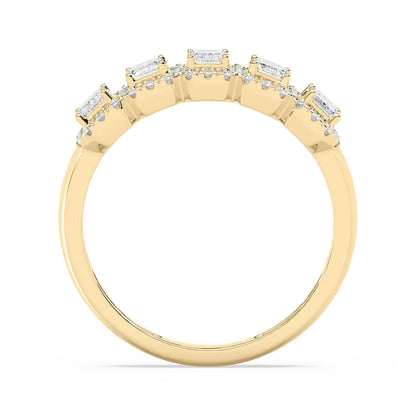 5-kivinen smaragdikuvioinen halo-ranneke