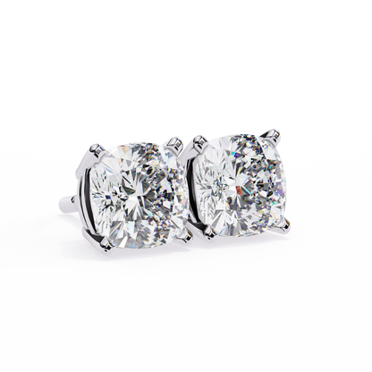 Cushion Solitaire Studs