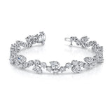 Päärynänmuotoinen ja pyöreä, loistava suoraviivainen rannekoru