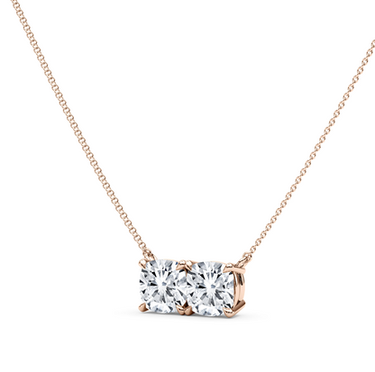 Kaksoistyynyn muotoinen riipus ketjulla