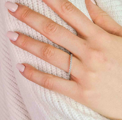 Pave Diamond Eternity Band