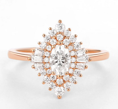 Soikea halo-klusterirengas