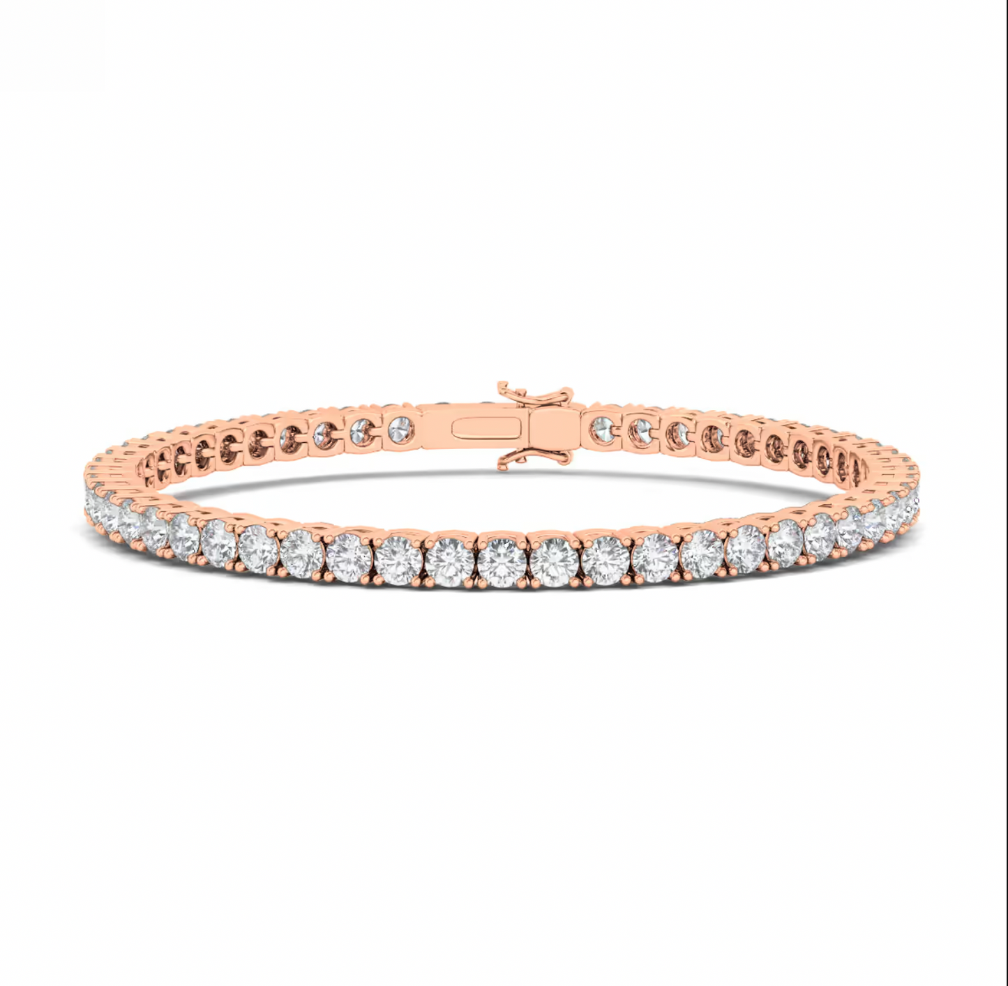 4-piikkinen pyöreä tennisrannekoru.