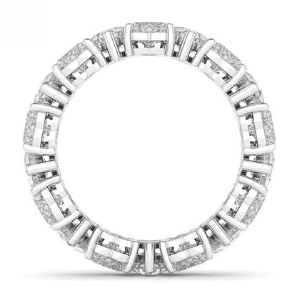 Vuorotteleva sydän timantti ikuisuusrengas