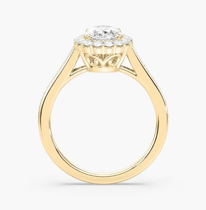 Soikea vintage-kihlasormus