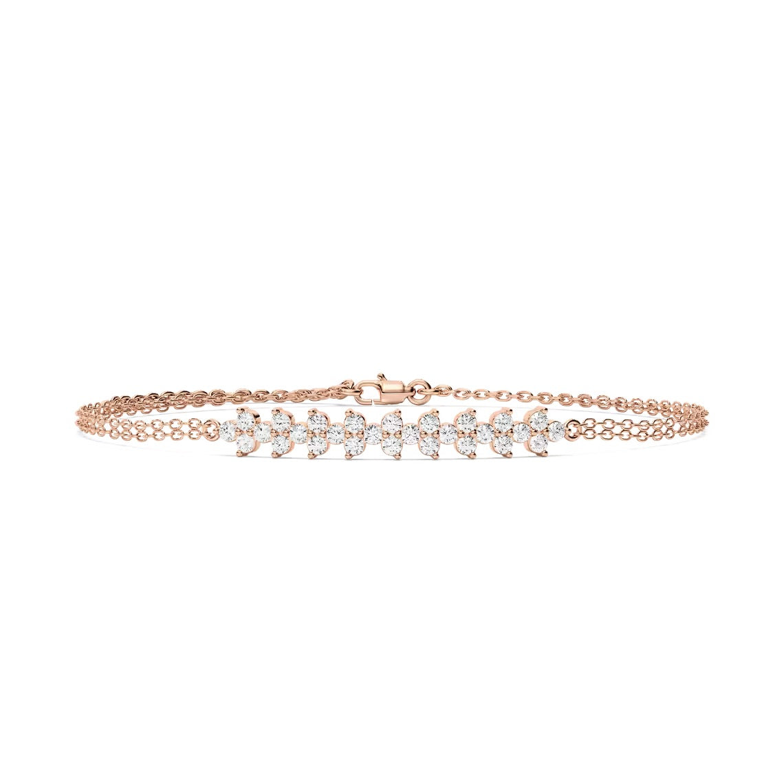 Fancy Diamond Chain Bracelet