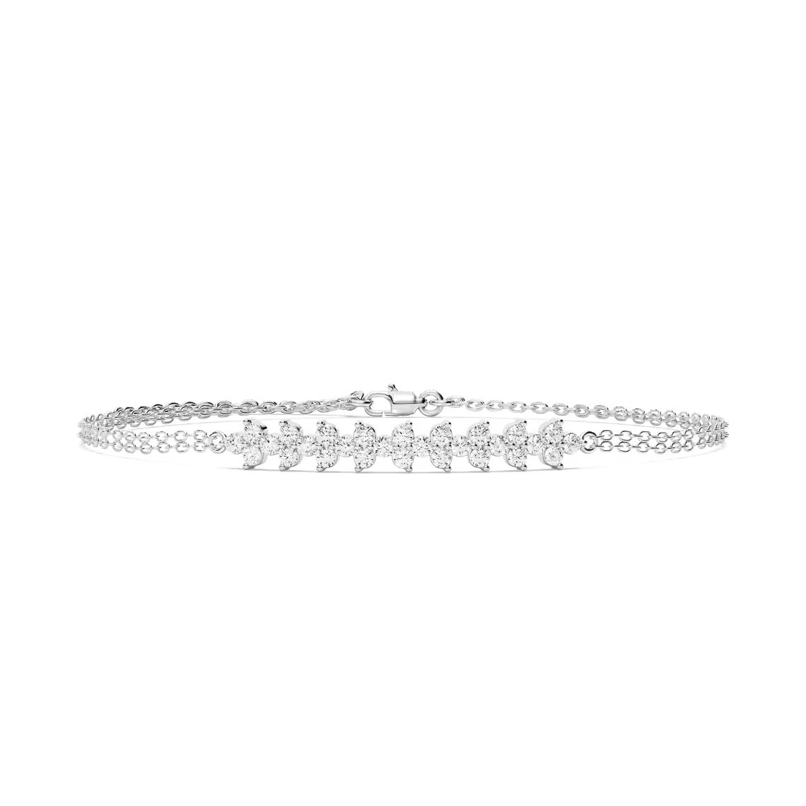 Fancy Diamond Chain Bracelet