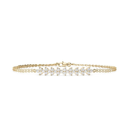 Fancy Diamond Chain Bracelet