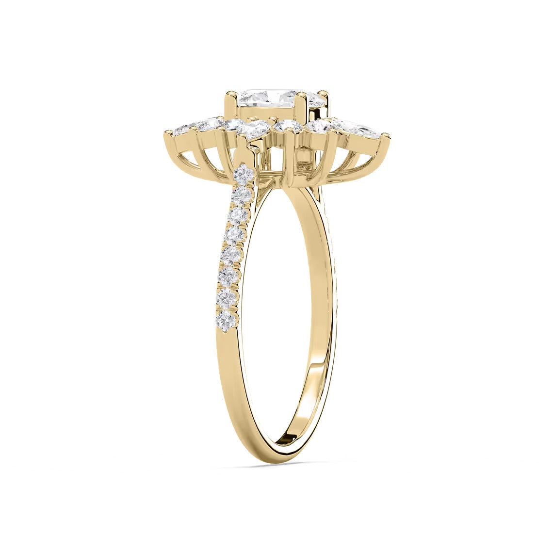 Lillith Petite -ovaali kihlasormus