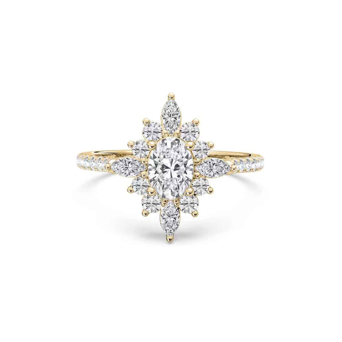 Lillith Petite -ovaali kihlasormus