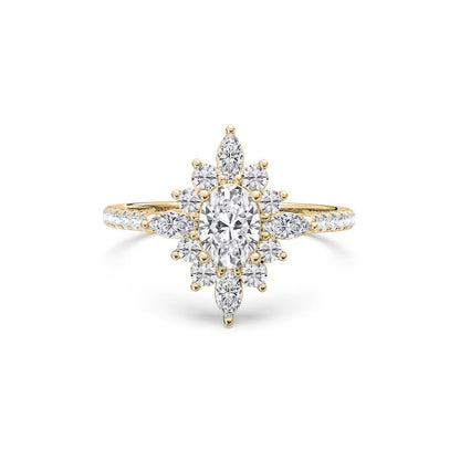 Lillith Petite -ovaali kihlasormus