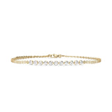 Round Cut 11 Stone Chain Bracelet
